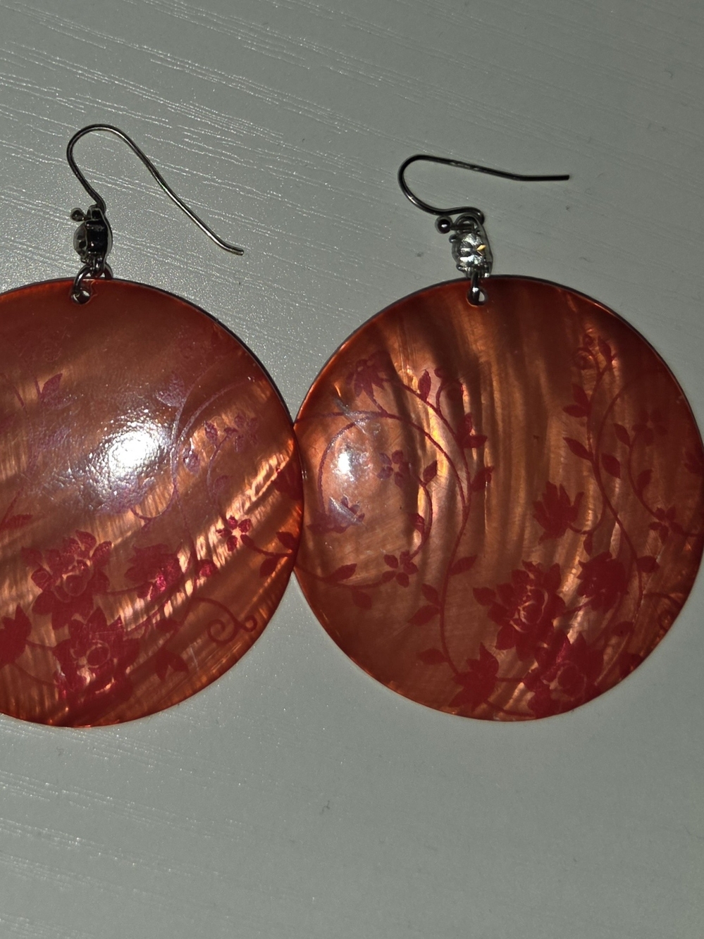 Floral Round Drop Earrings - Women Jewelry
